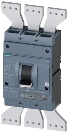 3VA2612-6HL32-0AA0 Siemens, SENTRON MCCB 3P 1.25kA, Breaking Capacity 35 kA, Fixed Mount