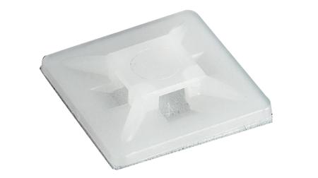 RND-475-00380 RND Self Adhesive White Cable Tie Mount, 2.4mm Max. Cable Tie Width