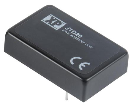 JTD2048S12 XP Power JTD20 DC-DC Converter, 12V dc/ 1.67A Output, 18 → 75 V dc Input, 20W, Through Hole, +100°C Max Temp