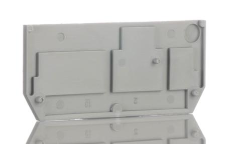281-328 WAGO 281 Series End and Intermediate Plate for Use with 281 Series Terminal Blocks