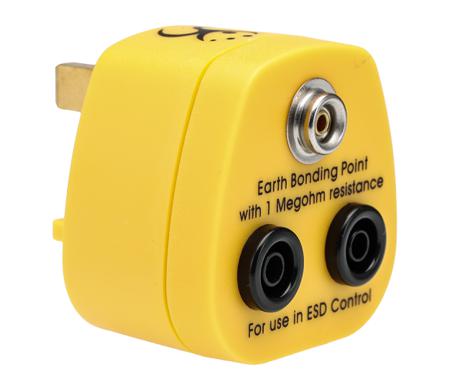 218-642 RS PRO Earth Bonding Plug With 10 mm Stud, Banana Socket x 2