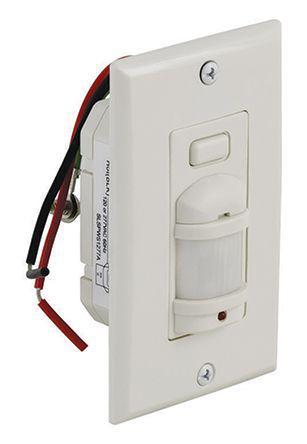 SLSPWS1277MW White Sensor Wall Light Switch, 120 → 277 V ac SLSPWS Screw