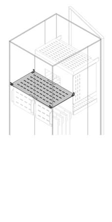 1STQ009031A0000 ABB PSHW Series Pickled Steel Sheet Assembly Plate for Use with Modular Boards - System Pro E Power, 642 x 258 x 32mm