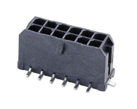 430451218 Molex 43045 Series Vertical Surface Mount PCB Header, 12 Contact(s), 3 mm Pitch, 2 Row, Shrouded