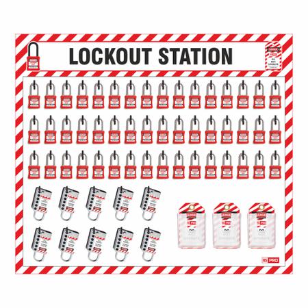 642-802 RS PRO 48 Padlock Lockout Station