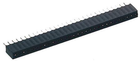 851-87-003-10-001101 3 Way Preci-Dip Straight Through Hole 1.27mm SIL Socket, Solder, 1A 100 V ac, 150 V dc