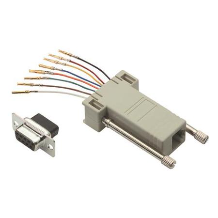 RA098F L-Com D Sub Adapter Female 9 Way D-Sub to Male RJ45