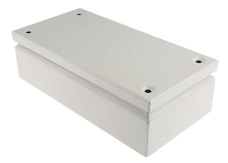 122-119 Steel IP66 Junction Box, 300 x 150 x 80mm, Grey