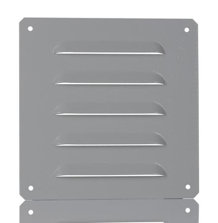 NSYCAG130X110LM Schneider Electric Grey Steel Vent Grille, Square Face Slat, 130 x 110mm
