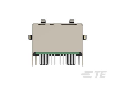 2489079-1 TE Connectivity 24890 Series Female Ethernet Connector, Hole Mount, Cat6a Right Angle 1 Port 8 -Way