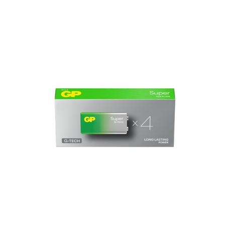 GPPVA9VAS973 Gp Batteries GP Batteries Super Alkaline Alkaline Manganese Dioxide 9V Batteries 9V