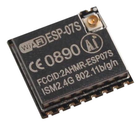 ESP-07S RF Solutions  3 to 3.6V WiFi Module, FTP, HTTP, IPv4, TCP/IP GPIO, HSPI, I2C, I2S, IR, PWM, UART