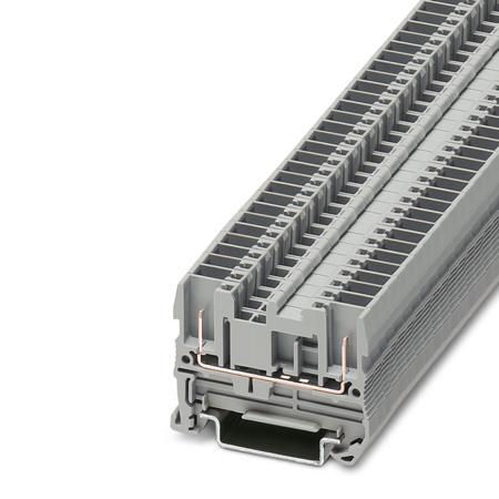 3042133 Phoenix Contact  ST Clipline Series Grey, Single-Level, Spring Clamp Termination