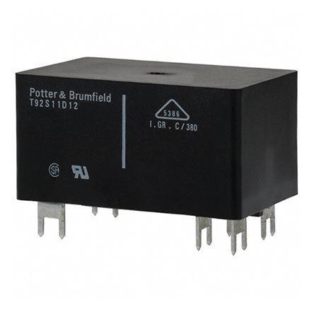 T92P7D12-12 TE Connectivity DPNO Non-Latching Relay PCB Mount, 12V dc Coil, 40 A