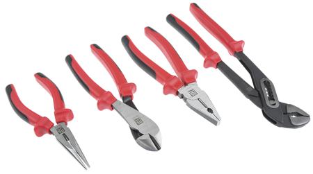 668-5880 RS Pro 4 pieces Chrome Vanadium Steel Plier Set