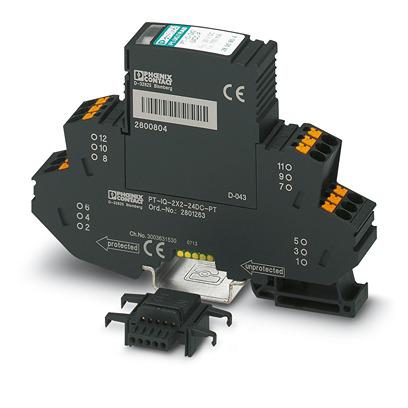 2801263 Phoenix Contact Surge Protector, 20kA, 30V dc, DIN Rail Mount