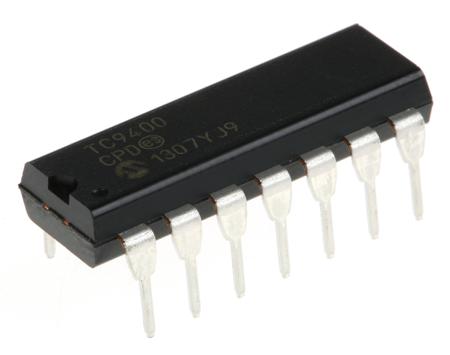 TC9400CPD , Voltage to Frequency Converter 100kHz ±0.25%FSR, 14-Pin PDIP