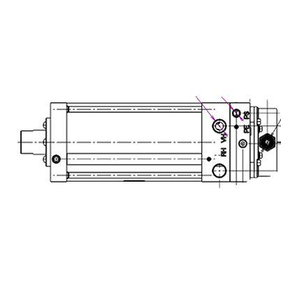 XT581B90-H072-150P SMC Pneumatic Piston Rod Cylinder - , XT Series