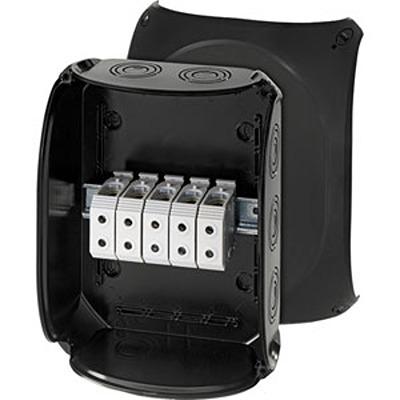 KF 3535 B HENSEL KF Series Black Polycarbonate Junction Box, IP66, IP67, IP69, 122 x 295 x 225mm