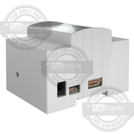 25-0410000-OC4 Italtronic Solid Top Enclosure Type, ABS, Polycarbonate DIN Rail Enclosure Kit