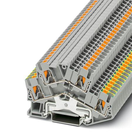 3209621 Phoenix Contact  PTTBS 2.5-PE/L Series Grey, 0.14 → 4mm², Push In Termination