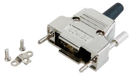 165X17349X Amphenol CONEC 165X Series GD-Zn D Sub Backshell, 50 Way, Strain Relief