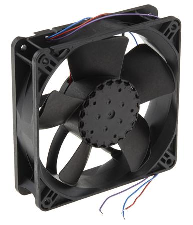 4314NNT ebm-papst Axial Fan, 119 x 119 x 32mm, 190m³/h, 4W, 24 V dc (4300 Series)