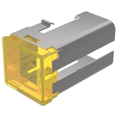 03-921.4 Indicator Lens Rectangle Style, Yellow, 19 Long