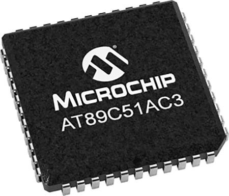 AT89C51AC3-S3SUM Microchip , 8bit 8 bit CPU Microcontroller, 60MHz, 64 kB Flash, 52-Pin PLCC