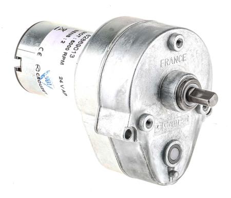 82869013 Crouzet Brushed Geared DC Geared Motor, 3 W, 24 V dc, 2 Nm, 27 rpm, 6mm Shaft Diameter