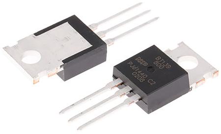 BT139-800-127 BT139-800 16A, 800V, TRIAC, Gate Trigger 1.5V 70mA, 3-pin, Through Hole, TO-220AB WeEn Semiconductors Co., Ltd