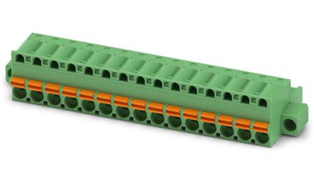 1910652 Phoenix Contact FKC Series Straight Screw PCB Connector, 15 Contact(s), 5 mm Pitch, 1 Row