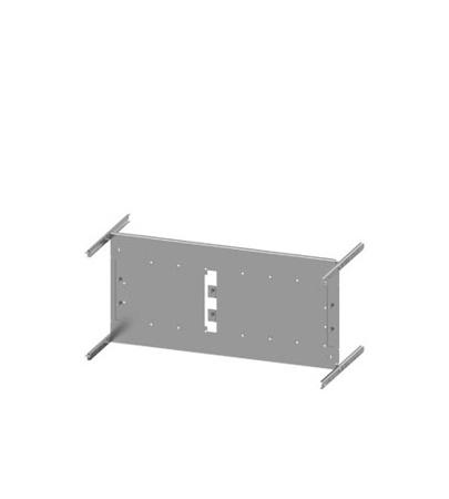 8PQ6000-8BA40 Siemens Grey 3 Gang Mounting Plate Sheet Steel Mounting Plate