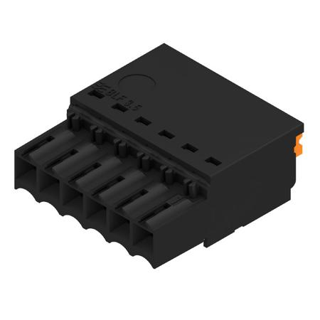 2459320000 Weidmüller  Series Straight Plug-In PCB Socket, 6-Contact, 1-Row, 3.5mm Pitch, Push In Termination