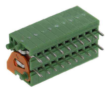 1791826 Phoenix Contact FFKDS/H-2.54 Series PCB Terminal Block, 2.54mm Pitch, Through Hole Mount, Solder Termination
