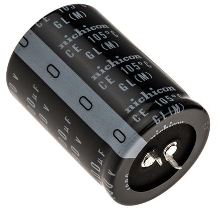 LGL2G102MELC50 Nichicon 1000μF Aluminium Electrolytic Capacitor 400V dc, Snap-In -