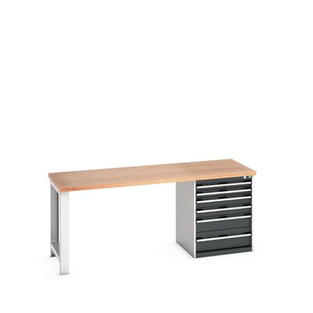 41003235-19V Bott 41003235.19V Sheet Steel Workbench, 840mm x 750mm x 2000mm