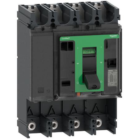 C40H4 Schneider Electric, ComPacT MCCB 4P 400A, Fixed Mount