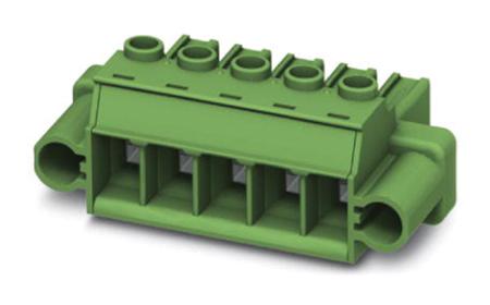 1777914 Phoenix Contact, 7.62mm Pitch, PC 5/10-STF1-7.62, 10 Way, Pluggable Terminal Block, Plug, Screw Termination,