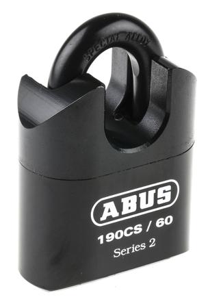 190CS/60 ABUS Combination Weatherproof Steel Heavy Duty Padlock, 11mm Shackle, 62mm Body