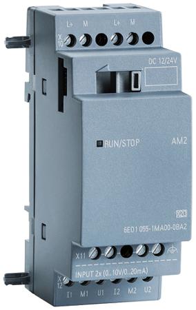 6AG10551MA007BA2 Siemens SIPLUS LOGO Series Logic Module for Use with SIPLUS LOGO, 2-Input, Analog Input