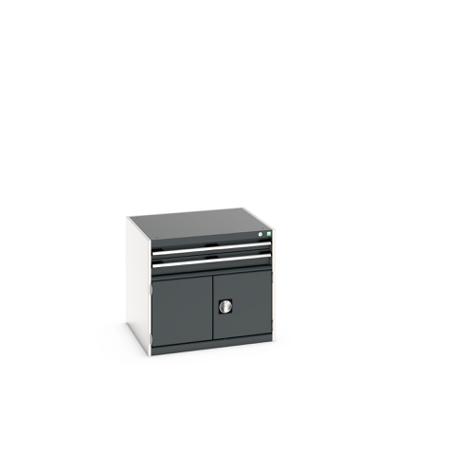 40028095-19V Bott 2 Door, 2 Drawer Sheet Steel Floor Standing Storage Cabinet, 800 X 750 X 700mm