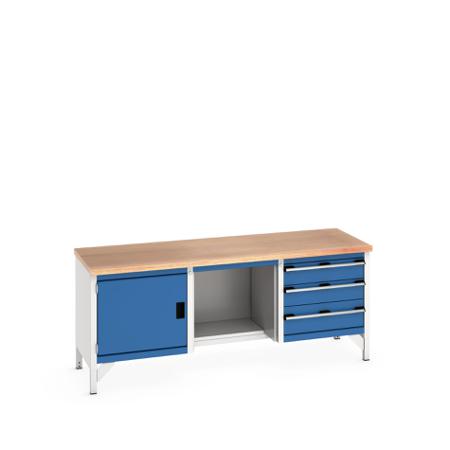 41002070-11V Bott 41002070.11V Sheet Steel Workbench, 840mm x 750mm x 2000mm