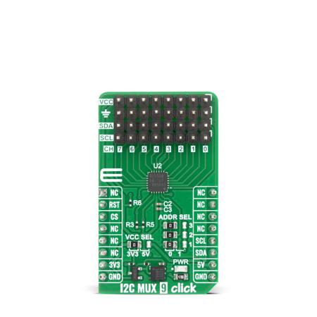 MIKROE-6848 MikroElektronika  MUX 9 Click Add On Board for MikroBUS for NCA9548A
