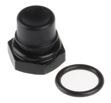 U1320 Push Button Boot, for use with 18000, 9000, 13000 Series Push Button Switch,Black