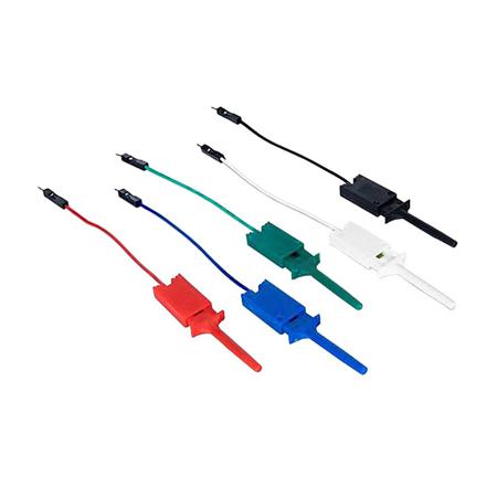 240-137 Digilent Black Blue Green Red White Grabber Clip with Pincers