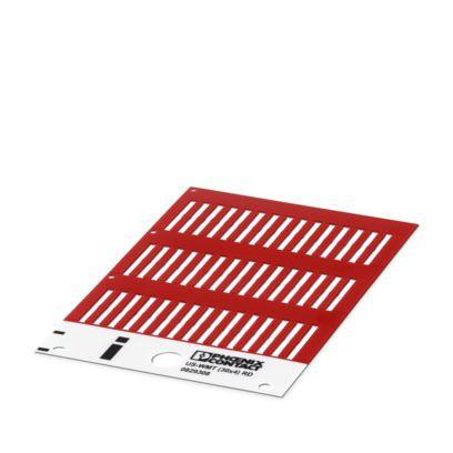 0829308 Phoenix Contact US-WMT Cable Binder Cable Marker, Red, Pre-printed "Unlabeled", 1.5 → 14mm Cable, for Conductor