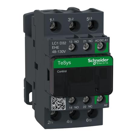 LC1D32EHE Schneider Electric TeSys D TeSyS D Contactor, 110 V ac/dc Coil, 3-Pole, 32 A, 15 kW, 3NO, 690 V ac