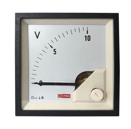 186-2494 RS PRO Analogue Voltmeter DC, Analogue Display 1 %