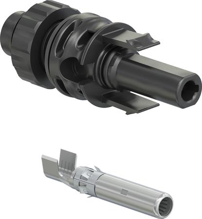 32-0346P0001 Staubli MC4-Evo 2 Series, Female, Panel Mount Solar Connector, Cable CSA, 4mm², Rated At 42A, 1.5 kV PV-ADB4